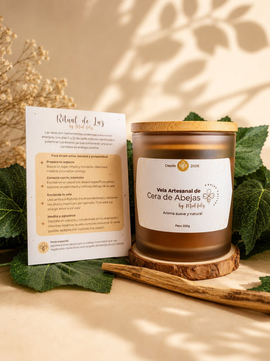 vela 200g + ritual miel feliz